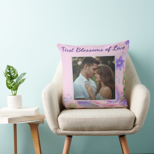 Coussin Personalized Romantic Pillow – Custom Couple Photo (Chaise)