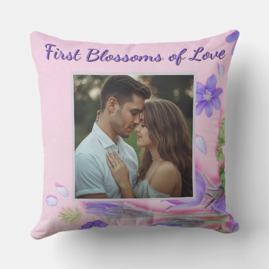 Coussin Personalized Romantic Pillow – Custom Couple Photo (Verso)