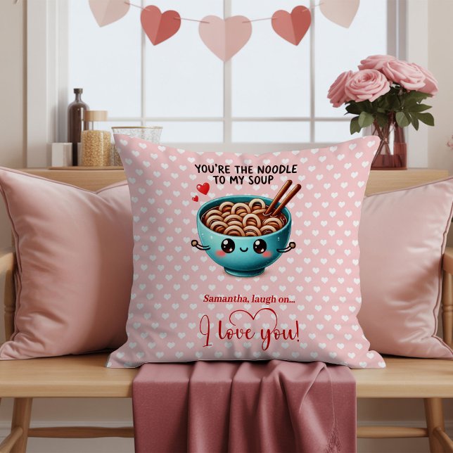 Coussin Personalized Valentine Day Pillow Funny Food (Personalized Valentine Day Pillow Funny Food)
