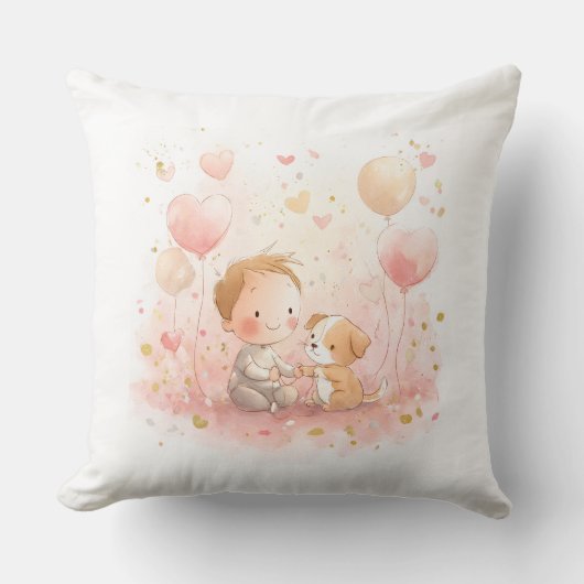 Coussin Personalized Valentine’s Baby Pillow (Recto)