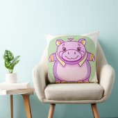 Coussin Personnage Happy Hippo (Chaise)
