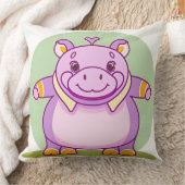 Coussin Personnage Happy Hippo (Couverture)