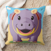 Coussin Personnage Happy Hippo (Couverture)