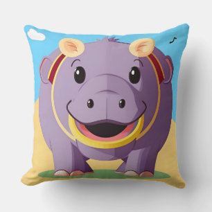 Coussin Personnage Happy Hippo