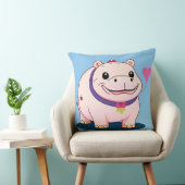 Coussin Personnage Happy Hippo (Chaise)