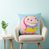 Coussin Personnage Happy Hippo (Chaise)
