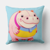 Coussin Personnage Happy Hippo (Verso)
