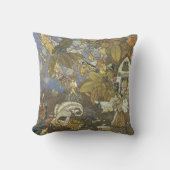 Coussin Personnages de livre d'histoires classique vintage (Recto)