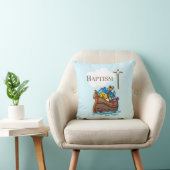 Coussin Personnalisable, Baby Boy Baptism Arche de Noah (Chaise)