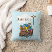 Coussin Personnalisable, baptême de bébé garçon Arche de N (Couverture)