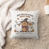 Coussin Personnalisable Halloween Capybara Funny "Cappy Cr (Couverture)