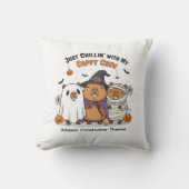 Coussin Personnalisable Halloween Capybara Funny "Cappy Cr (Recto)