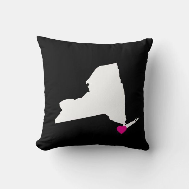Coussin Personnalisable New York State Love Reversible Cou (Recto)