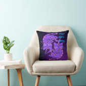 Coussin Personnalisable Purple Gemini Kittens Décagon Viol (Chaise)