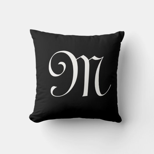 Coussin Personnalisation initiale du monogramme (Recto)