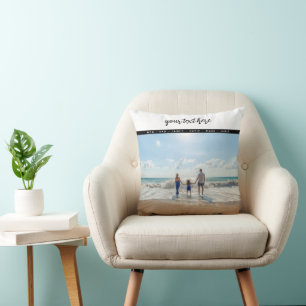 Coussin Personnalisé 2 Photo Famille Amour Souvenirs