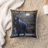 Coussin Personnalisé À Mon Fils, Fils Cadeau Anniversaire (Couverture)