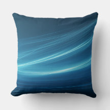 Coussin personnalisé Abstrait bleu
