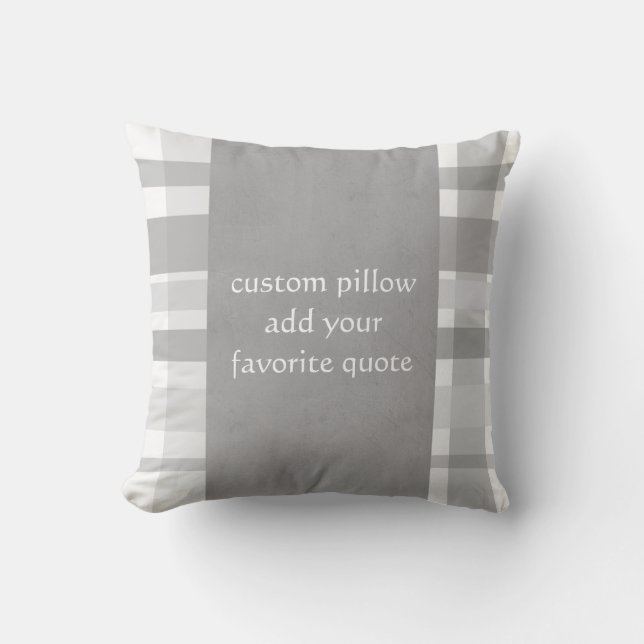 coussin personnalisé ajouter votre devis plaid gri (Recto)