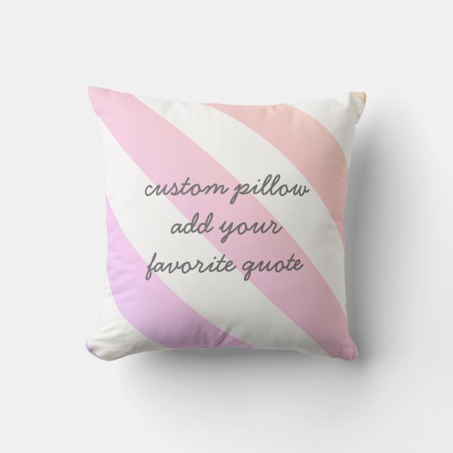 coussin personnalisé ajouter votre devis rose et b (Recto)
