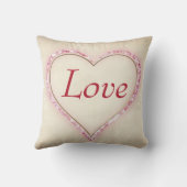 Coussin Personnalisé Amour Coeur Énorme (Verso)