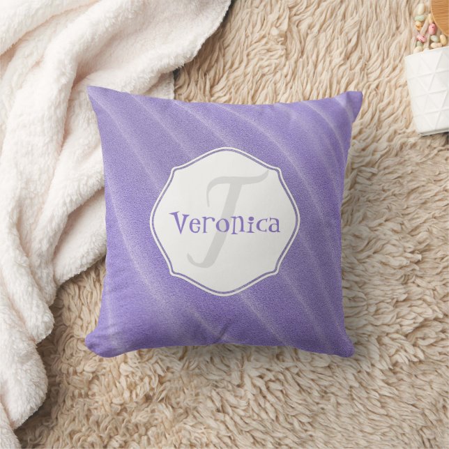 Coussin personnalisé avec ondulation de sable viol (Couverture)