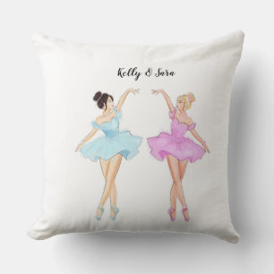 Coussin Personnalisé, Belle illustration de danse