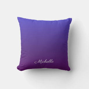 Coussin Personnalisé bleu et violet ombre
