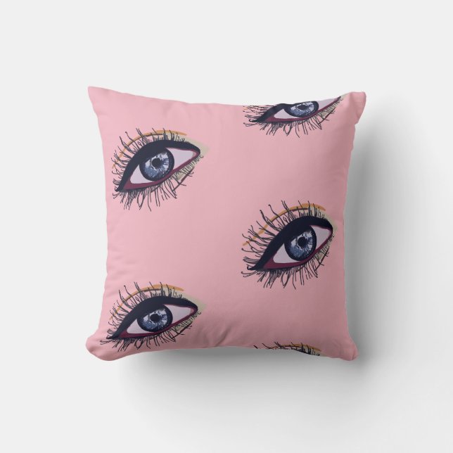 Coussin personnalisé Blue Eye Art (Recto)