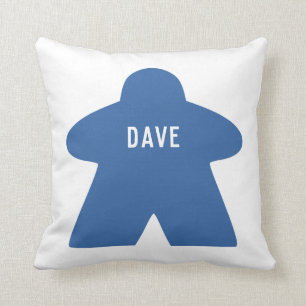 Coussin personnalisé Blue Meeple Unique et modèl