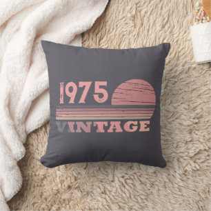 Coussin Personnalisé cinquante vintage fête du 50e anniver