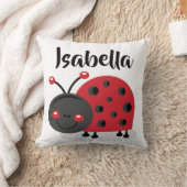 Coussin personnalisé de coccinelle de crèche de (Couverture)