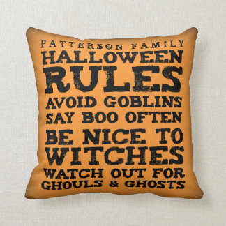 Coussin personnalisé de décor de règles de