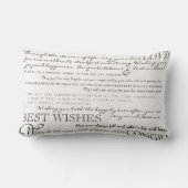 Coussin personnalisé de félicitations (Verso)