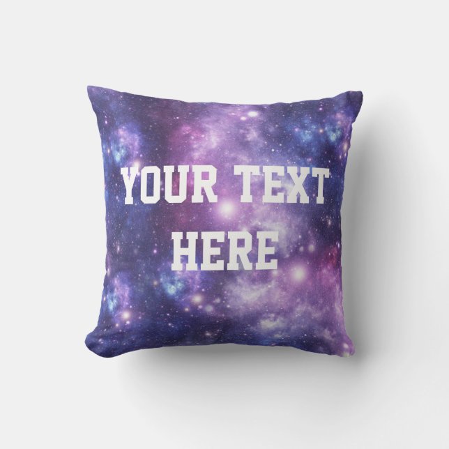 Coussin personnalisé de galaxie (Recto)