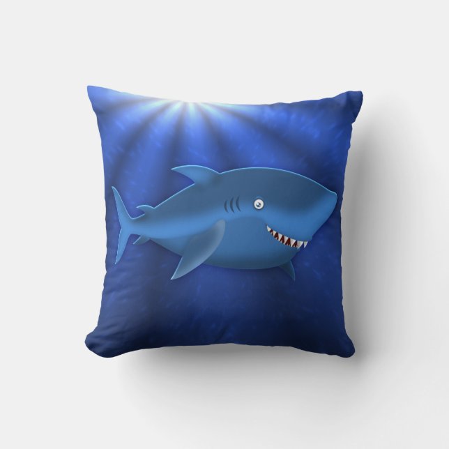 Coussin personnalisé de requin (Recto)