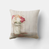 Coussin Personnalisé épousant le carreau de roses de pot (Verso)