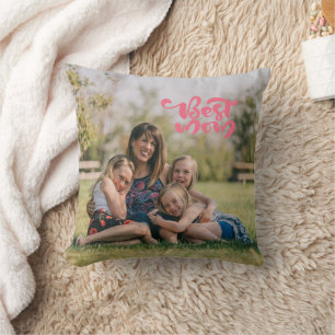 Coussin Personnalisé Fête des mères de la meilleure maman 