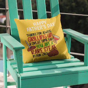 Coussin Personnalisé Funny Grill Chef Papa