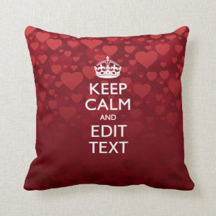 Coussin Personnalisé GARDEZ le CALME ET votre amour