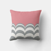 Coussin personnalisé gris et blanc à bascule (Verso)