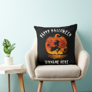 COUSSIN PERSONNALISÉ HAPPY HALLOWEEN FAMILY RASSEMBLER CIT