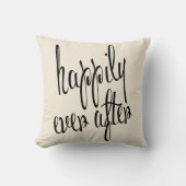 Coussin Personnalisé Happy Jamais Après Mariage Keepsaké (Recto)