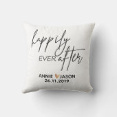 Coussin Personnalisé |Heureusement après | MARIAGE |Pilote (Verso)