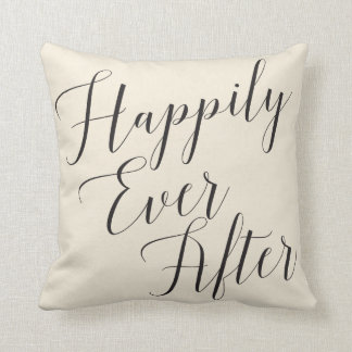 Coussin Personnalisé heureusement pour toujours épousant