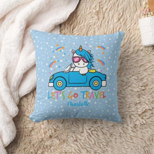 Coussin Personnalisé Lets Voyage Unicorne (Couverture)