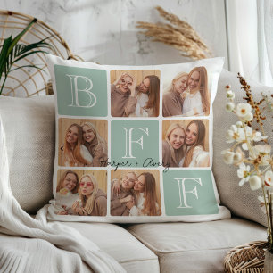 Coussin Personnalisé Meilleur Amis Forever 6 Photo Collage
