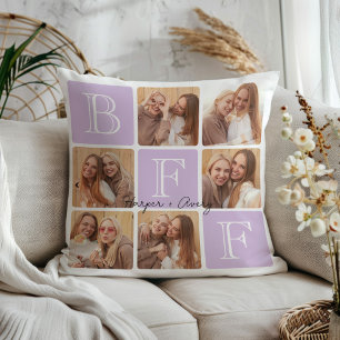 Coussin Personnalisé Meilleur Amis Forever 6 Photo Collage