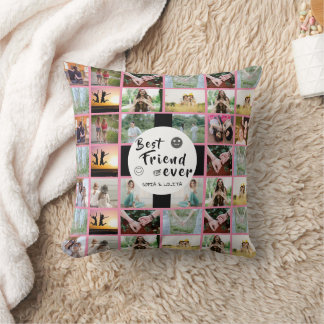 Coussin Personnalisé Meilleurs amis Forever Photo Collage