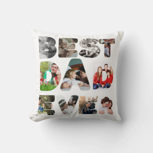 Coussin Personnalisé moderne 11 photo Meilleur papa